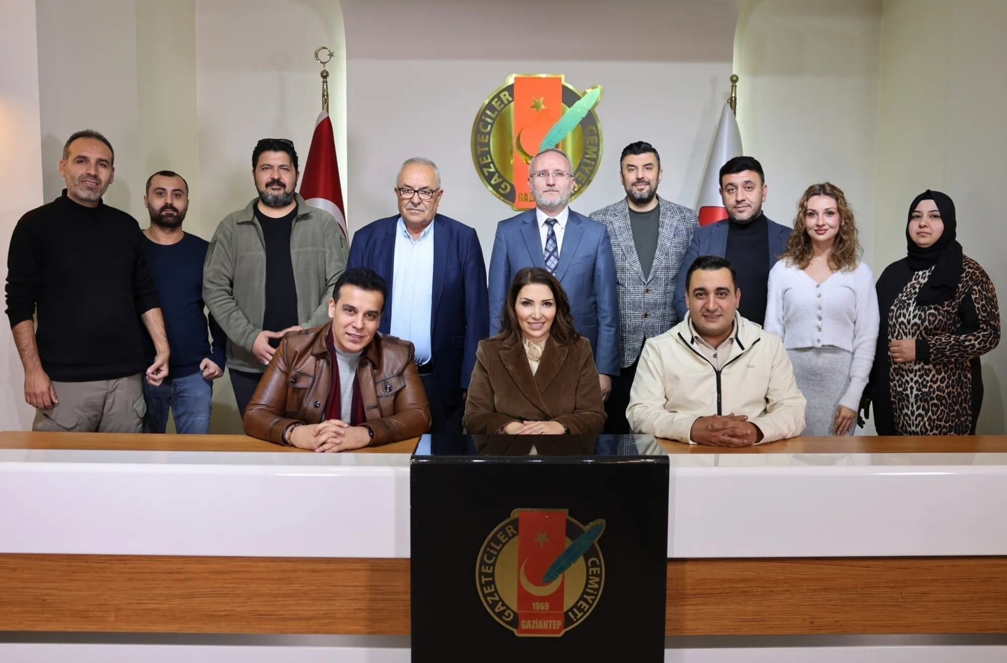 GAZİANTEP’İN KÜLTÜR VE SANATINDA İKİ USTA İSİM GAZETECİLER CEMİYETİ’NDE